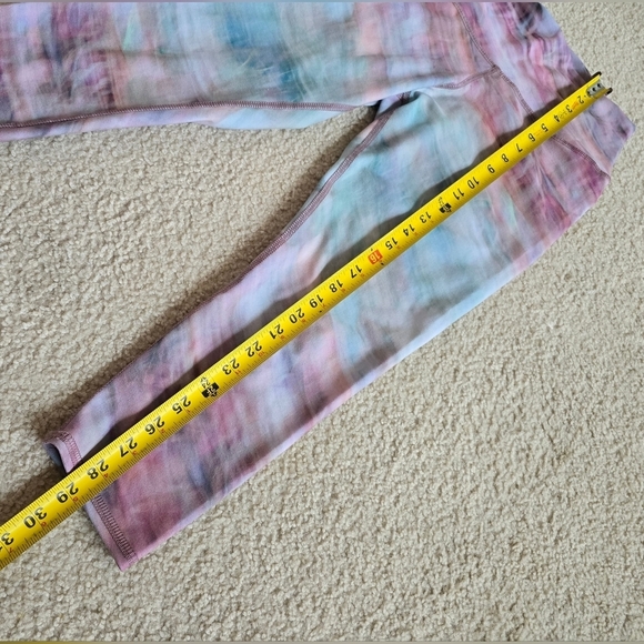 142. Evolution & Creation High Waist Multi-Color Pastels Cropped Leggings Medium - Picture 3 of 11